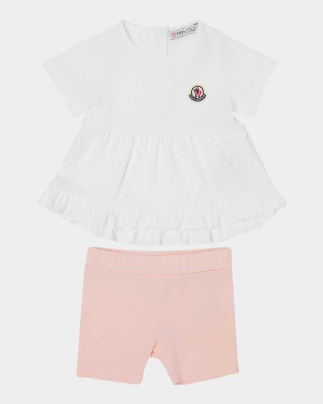 Girl's T-Shirt and Short Legging 2-Piece Set, Size 6M-